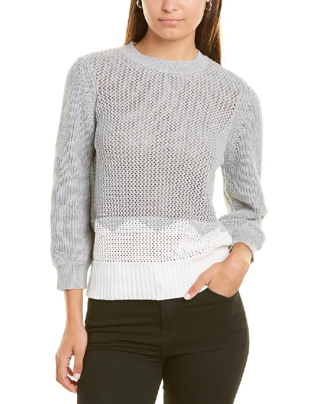 Spring Knit TopsForte Cashmere Colorblocked Sweater