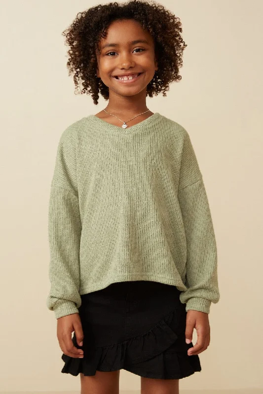 Boat Neck Knit TopsGirls Bessie Sweater