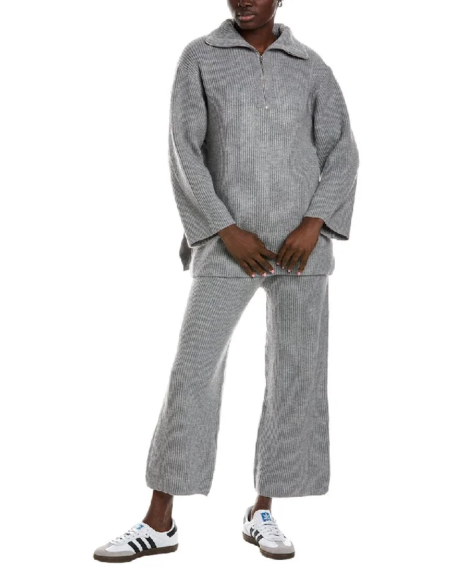 Athletic Knit TopsLyra & Co 2pc Sweater & Pant Set