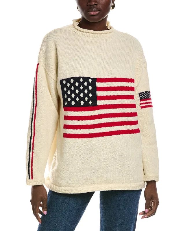 Lounge Knit TopsLyra & Co Flag Sweater