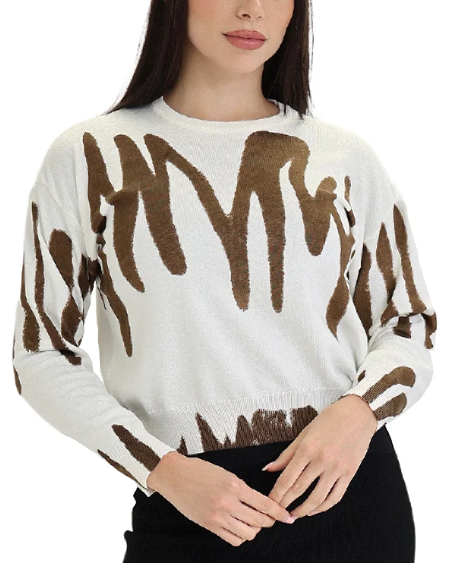 Velvet Knit TopsPrint Sweater