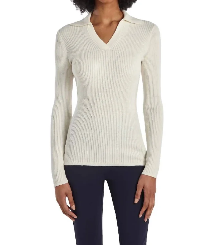 Athletic Knit TopsSierra Sweater In Starch