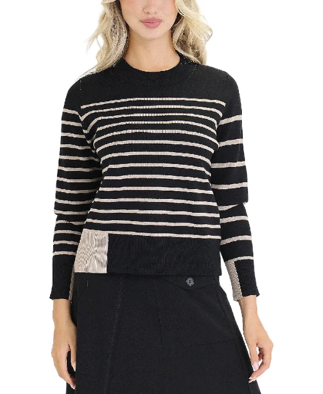 Tasseled Knit TopsStriped Sweater