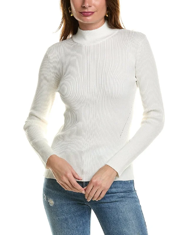 Cycling Knit TopsT Tahari Mock Neck Sweater