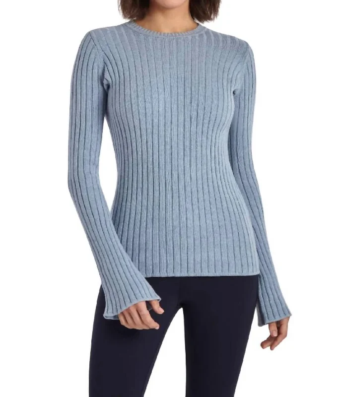 Designer Knit TopsVenture Sweater In Blue Sky