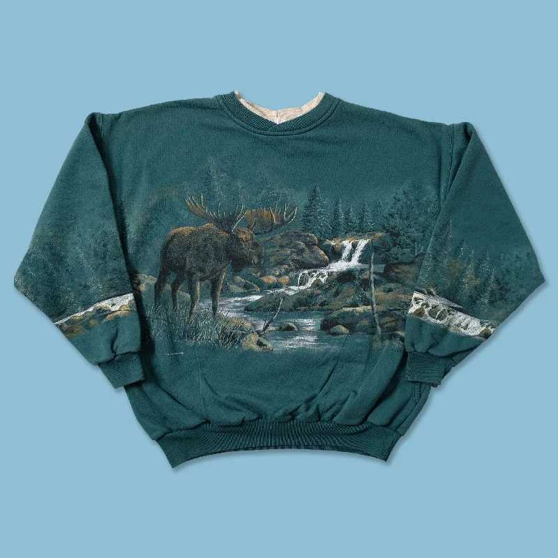 Performance Knit TopsVintage Moose Sweater Small