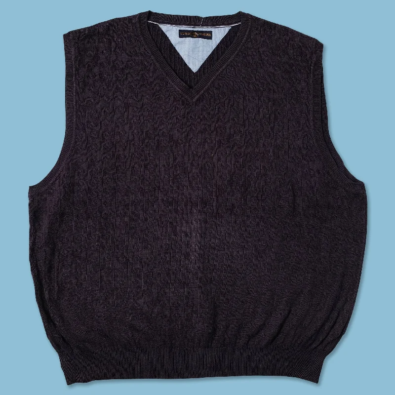 Beaded Knit TopsVintage Tommy Hilfiger Sweater Vest XXL